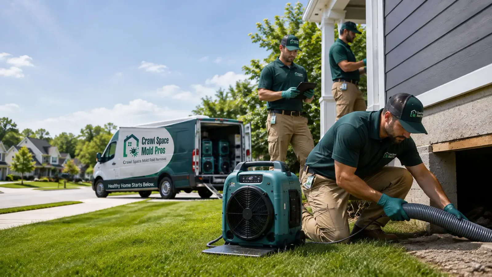 Crawl Space Mold Removal in Two Rivers, WI